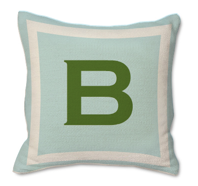 Jonathan Adler Monogrammed Pillow